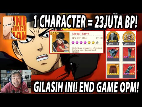 🔥🔥115JUTA BP PLAYER PERTAMA & 1 METAL BAT SSR+ BP NYA 23JUTA [AMAZING] - ONE PUNCH MAN:The Strongest