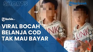 Viral Video Bocah Belanja Online COD Tak Mau Bayar Karena Tak Punya Uang, Janji Tak Ulangi