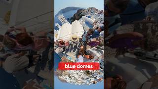 Blue Domes of Santorini (they're real) #shorts #santorini #oia