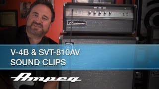 Video thumbnail for Ampeg V-4B and SVT-810AV - Sound Clips by Ampeg