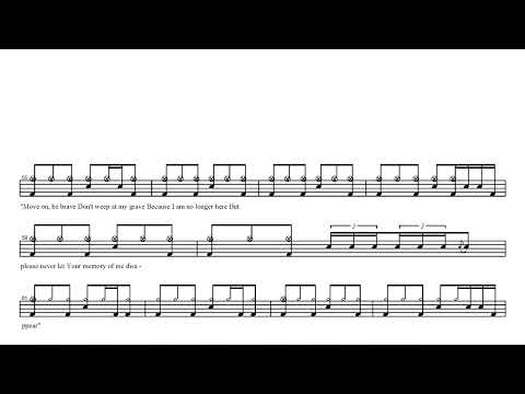 Dream Theater-Scene Eight_ The Spirit Carries On | Drum Score, Drum Sheet Music
