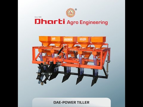 Power Tiller Operated Seed Cum Fertilizer Drill With Seat - 5 Raw