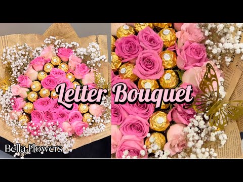 How to make Letter with Flowers and Chocolate!