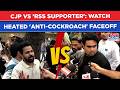 Cockroach Janta Party Protest CJP Vs RSS Supporter At Delhi S Jantar Mantar Watch Heated Faceoff