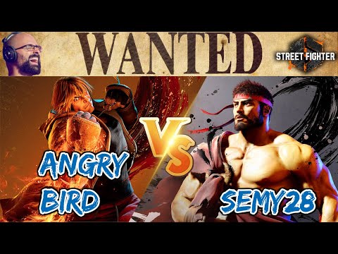 RYU VS KEN 👀 Angry Bird vs Semy28 FT7 - WANTED SF6