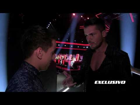 EXCLUSIVO - Mickael Carreira fala com Fernando Daniel nos bastidores - The Voice Portugal