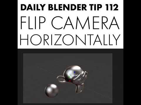 Daily Blender Tip 112 - Flip Camera Horizontally