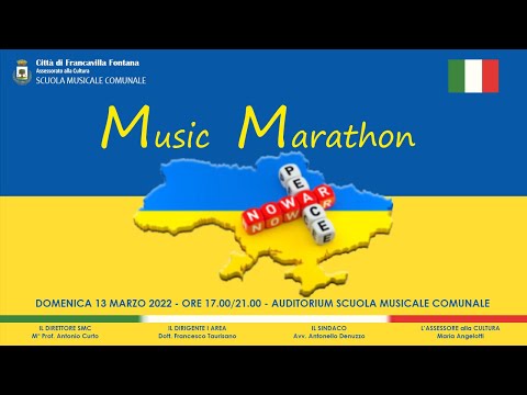 PRESENTAZIONE MUSIC MARATHON for UKRAINE - SCUOLA MUSICALE COMUNALE "CITTA' DI FRANCAVILLA FONTANA"
