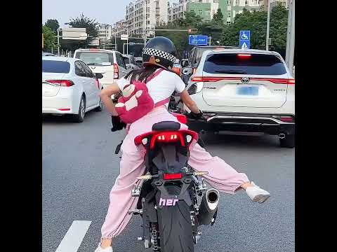 How Hard It Is for Short People to Ride a Motorcycle#cat #pets #cutepet #cute #Dog #shorts #Pet