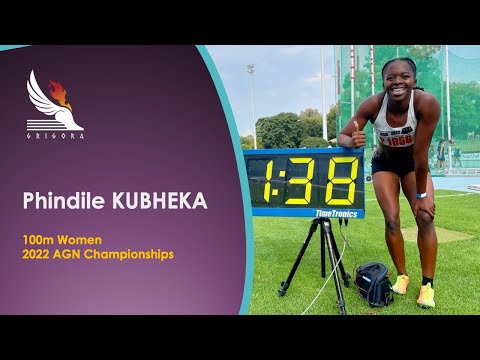 2022, March 12 - AGN Championships, Tuks Stadium PTA - 100m Women Final (Phindile Kubheka - 11.37)