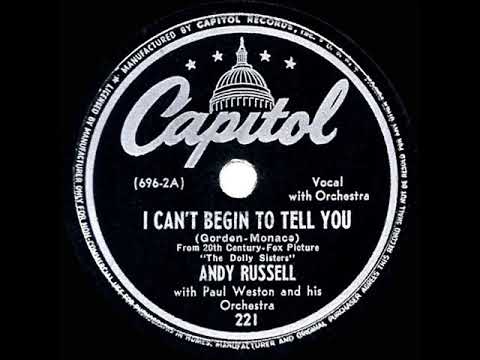 1946 HITS ARCHIVE: I Can’t Begin To Tell You - Andy Russell