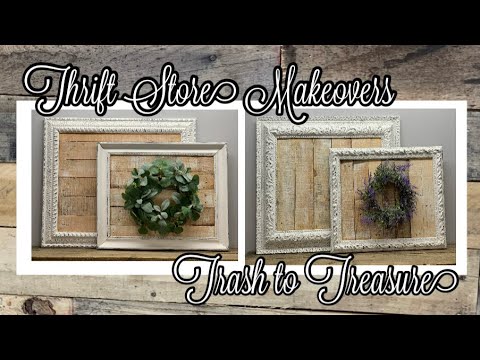 *DIY* Inspirational Pallet Wood  Decor || Thrifted Frames || Making Over Thrifted Finds