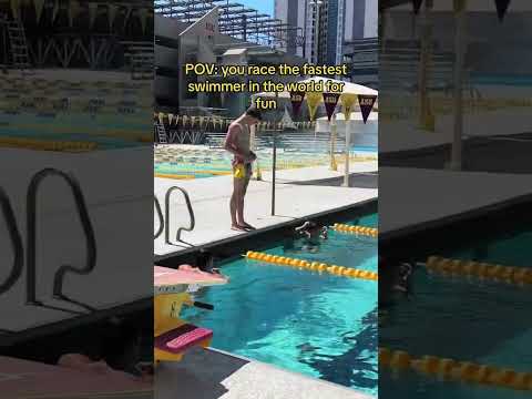 POV: You Race the Fastest Swimmer in the World for Fun