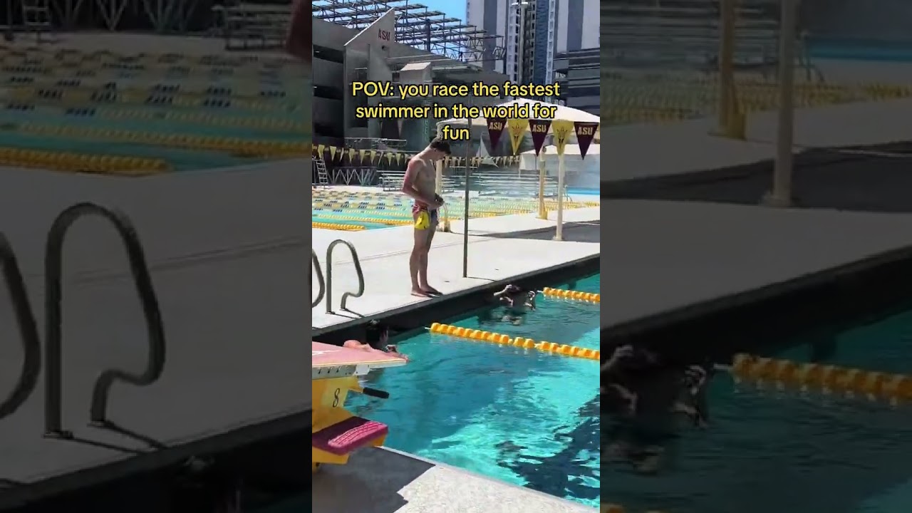 POV: You Race the Fastest Swimmer in the World for Fun