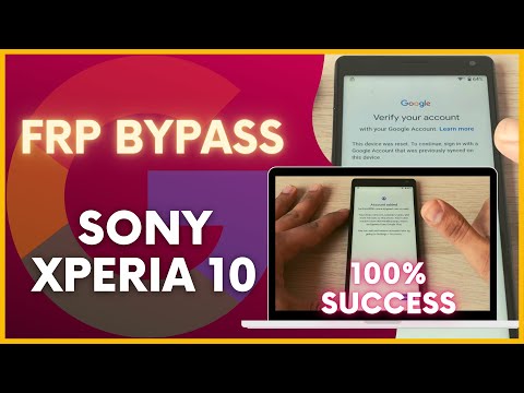 Sony Xperia 10 Bypass google account FAST METHOD 2024
