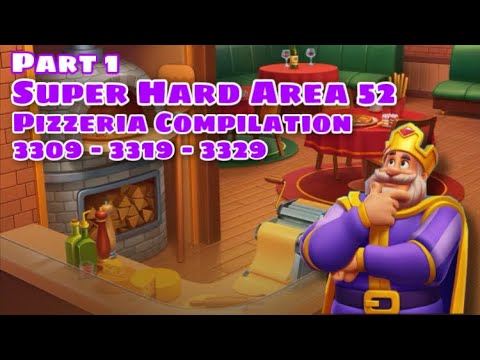 Royal Match Super Hard Compilation Area 52 Part 1 | Level 3309 - 3319 - 3329 | Pizzeria Team Battle