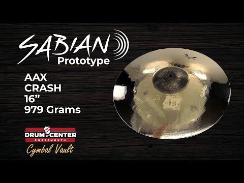 Sabian Prototype AAX Crash Cymbal 16" 979 grams