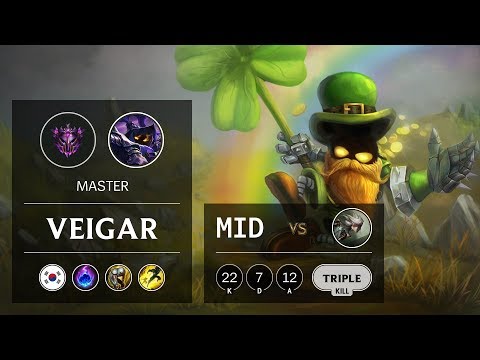Veigar Mid vs Camille - KR Master Patch 9.12