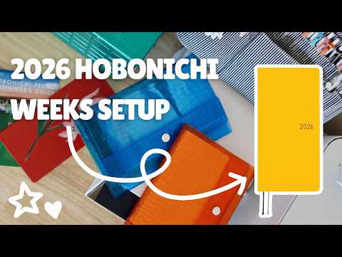 set up my 2026 hobonichi weeks mega with me!