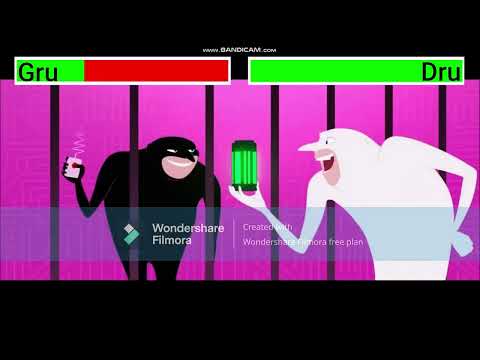 Gru VS Dru With Healthbars Ending