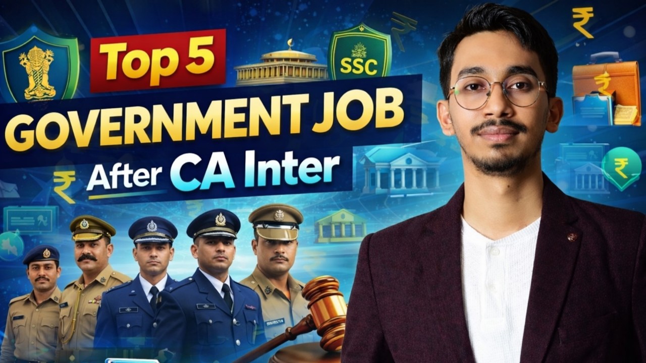 Top 5 Government Job After Clearing CA intermediate ||