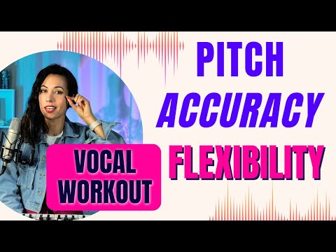 Pitch Accuracy and Flexibility - Vocal Exercise. Sing on pitch  Vocal workout
