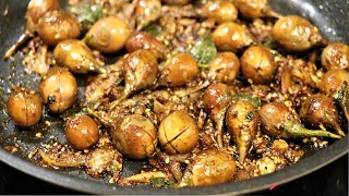 Mini Eggplant Recipe For Roti, Naan, Chapati & Puri