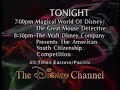 Tonight On The Disney Channel Promo August 1 1993