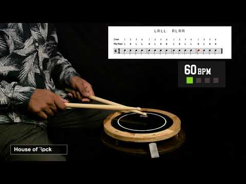 Single Paradiddle (60 bpm) LRLL RLRR | HoR Drum Lessons