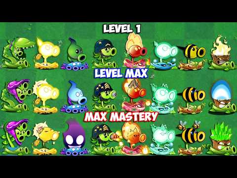 35 Pair Plants & Vine LEVEL 1 vs MAX LV vs M200 - Who Will Win? - Pvz 2 Plant vs Plant