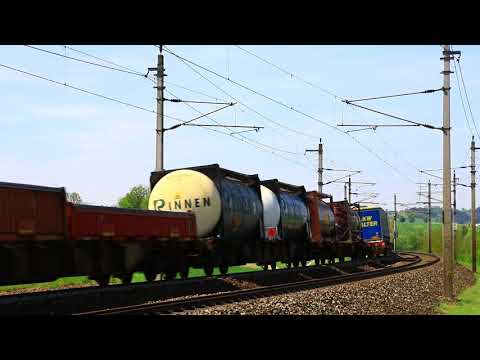 Zugverkehr auf der Passauerbahn bei Haiding