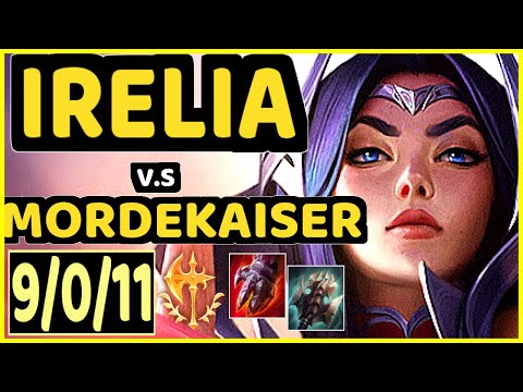 MAGIFELIX (IRELIA) vs MORDEKAISER - 9/0/11 KDA TOP CHALLENGER GAMEPLAY - EUW