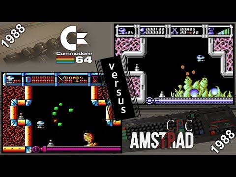Commodore 64 vs. Amstrad CPC - 8 games from 1988