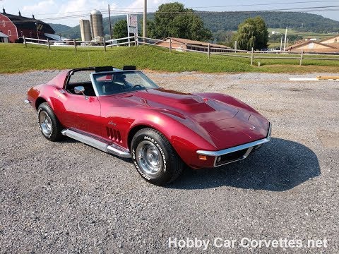 1969 Burgundy Corvette Stingray 4spd For Sale Hobby Car Corvettes