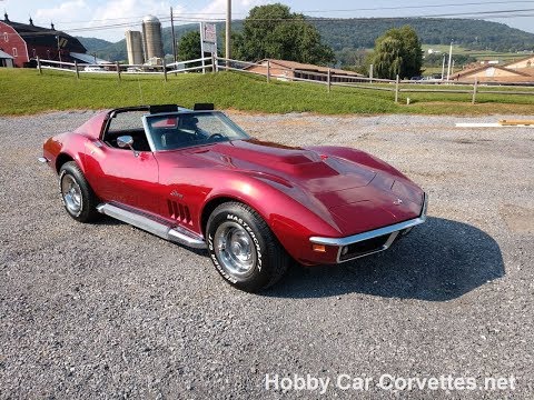 1969 Burgundy Corvette Stingray 4spd For Sale Video