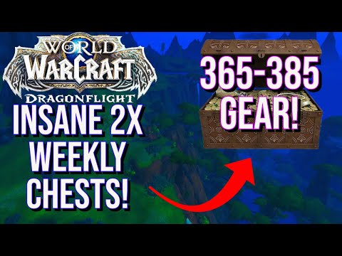 DOUBLE Weekly Chest Loot! 365-385 ILVL GEAR! (QUICK Dragonflight Guide) 100% DROP! Post-Nerf!