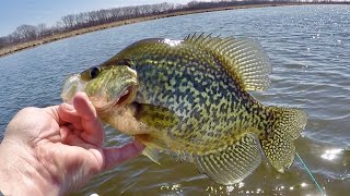 Find the WARM water Find the FISH! - Spring Panfishing!