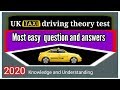 Taxi Drivers Theory Test Practice Test 2 2021