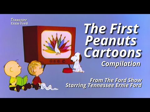 The First Peanuts Cartoons | Six Classic Intros | The Ford Show Starring Tennessee Ernie Ford