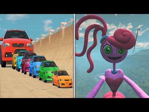 Big & Small Cars VS Mommy Long Legs | BeamNG.Drive