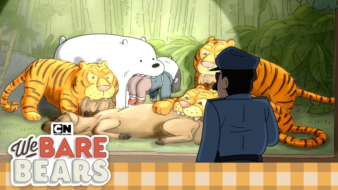 Night at the Museum, Bear Style | We Bare Bears | Cartoon Network - YouTube video featuring the word get out of here