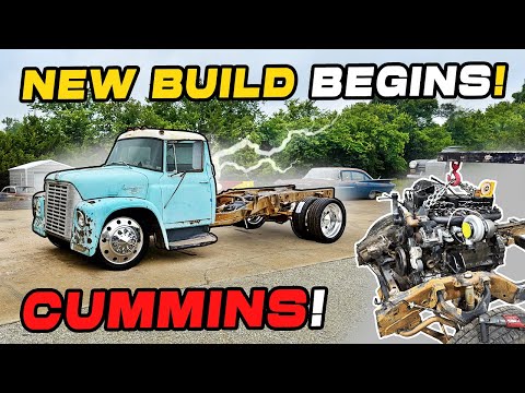 FORGOTTEN 1963 IH Loadstar gets CUMMINS, Semi Wheels, and 2008 GM Chassis Swap. The Build Begins!