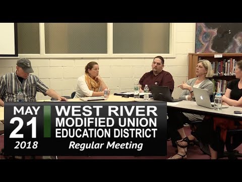 WRMUED School Board Meeting 5/21/18