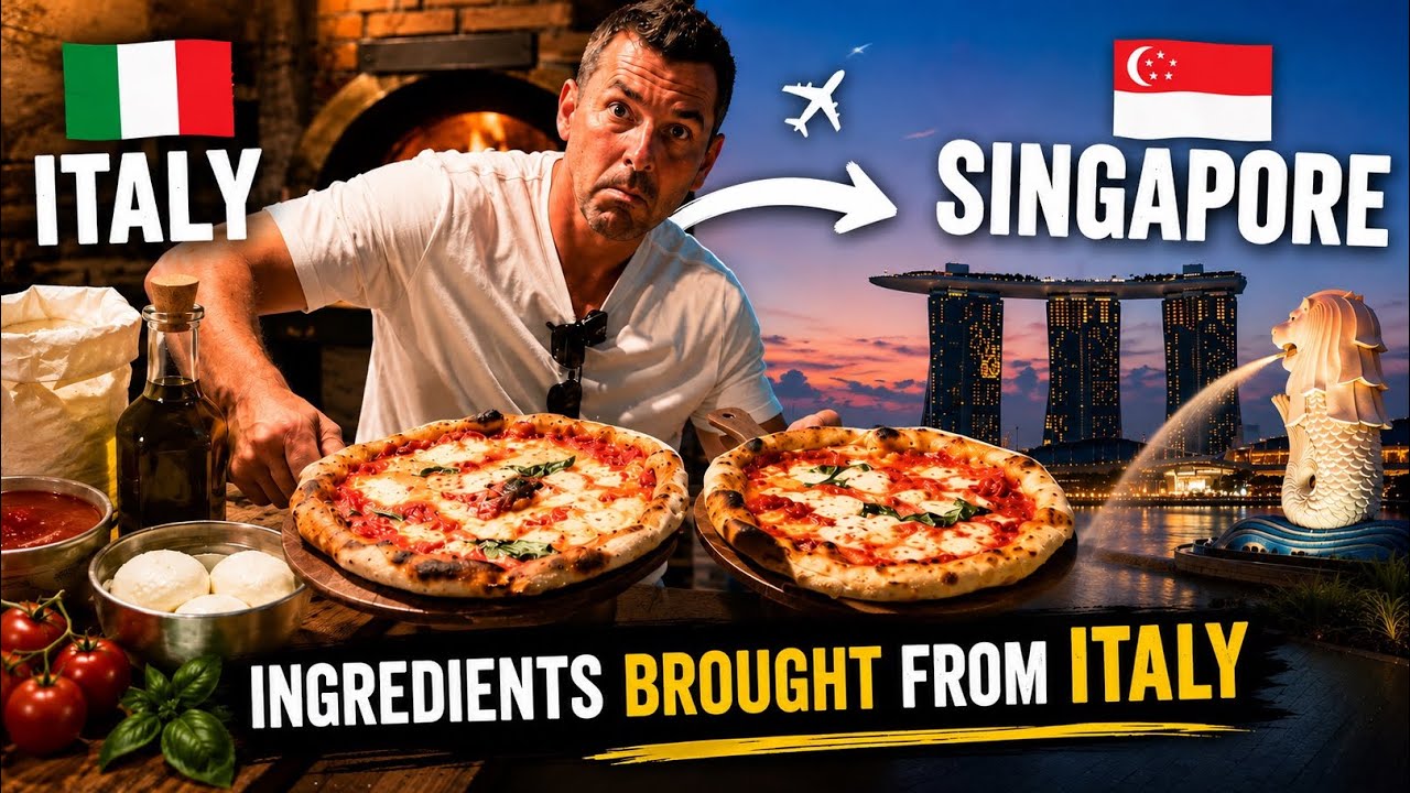 I Brought Italy to Singapore to Make REAL Pizza / Full Dough Recipe 