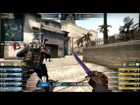 Cloud9 vs Luminosity - Americas Minor PGL Major Krakow 2017 Map 1 on Mirage