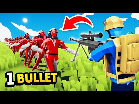 NEW .50 CAL SNIPER vs INFINITE UNITS In TABS