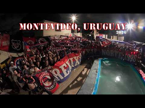 "Previa de la banda en #uruguay Liverpool vs Medellin #copalibertadores | RXN 1998 OFICIAL" Barra: Rexixtenxia Norte &bull; Club: Independiente Medellín