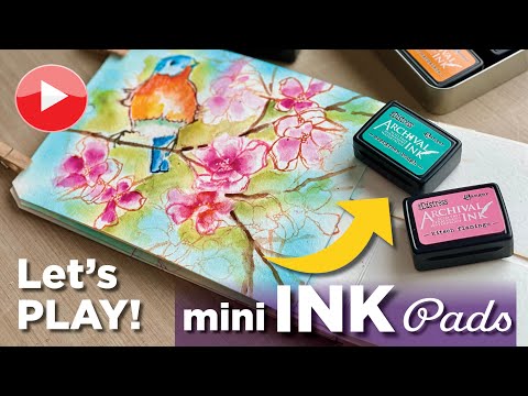 Tim Holtz Mini Archival Ink Pads; Permanent, Colorful, Portable, for Small Spaces–Tutorial Tidbits