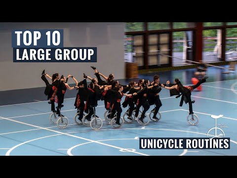 Top 10 Most Memorable Large Group Unicycle Performances of all time