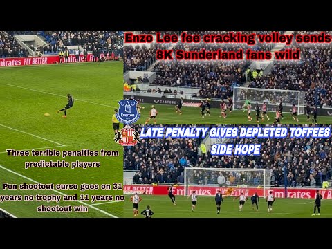 Everton 1-1 Sunderland (0-3pens) matchday vlog *Penalty shootout disaster again for toffees*